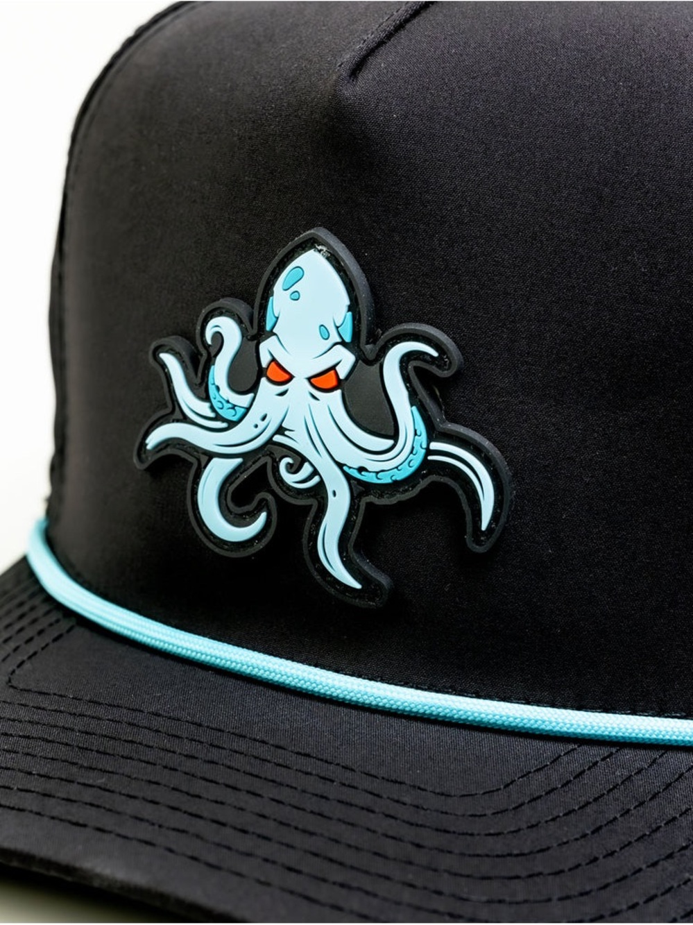 KRAKEN BLACK - PERFORATED ROPE HAT - Picture 2 of 5